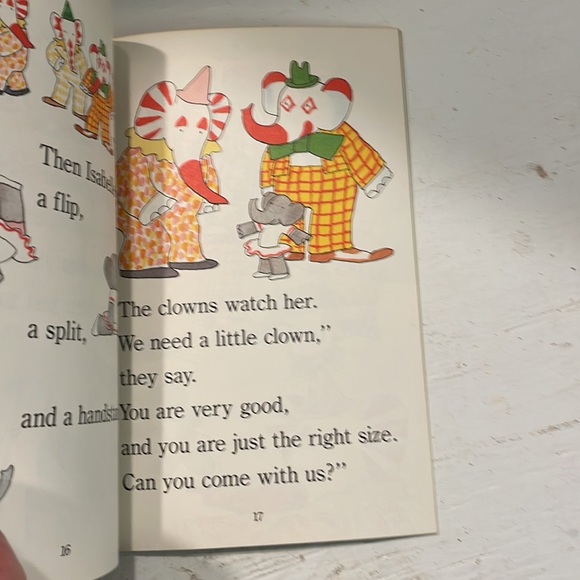 LIKE NEW Vintage 1989 Step into Reading Babar’s Little Circus Star book - Picture 9 of 12